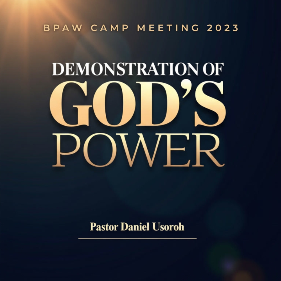 Demonstration of God's Power