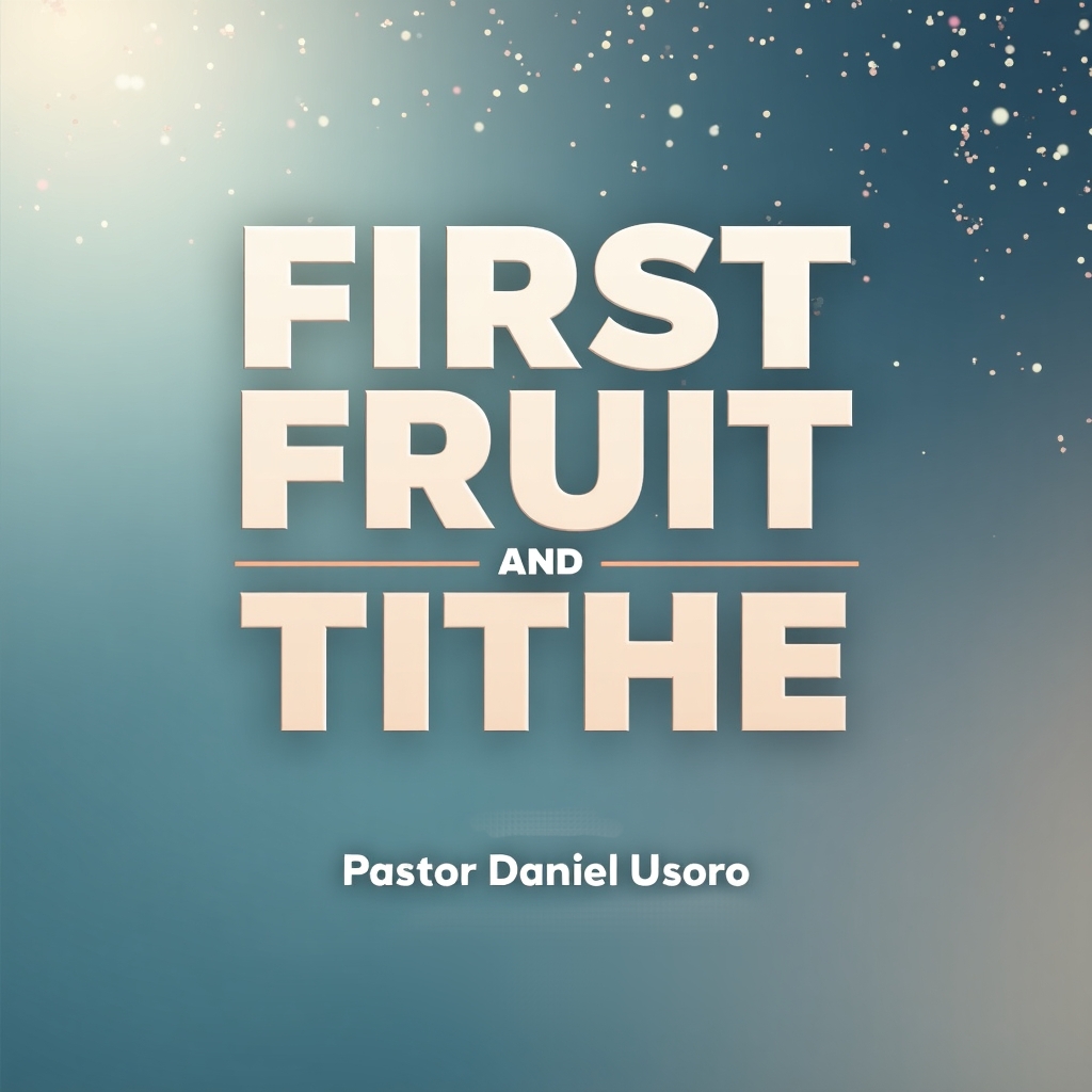 First Fruit and Tithe