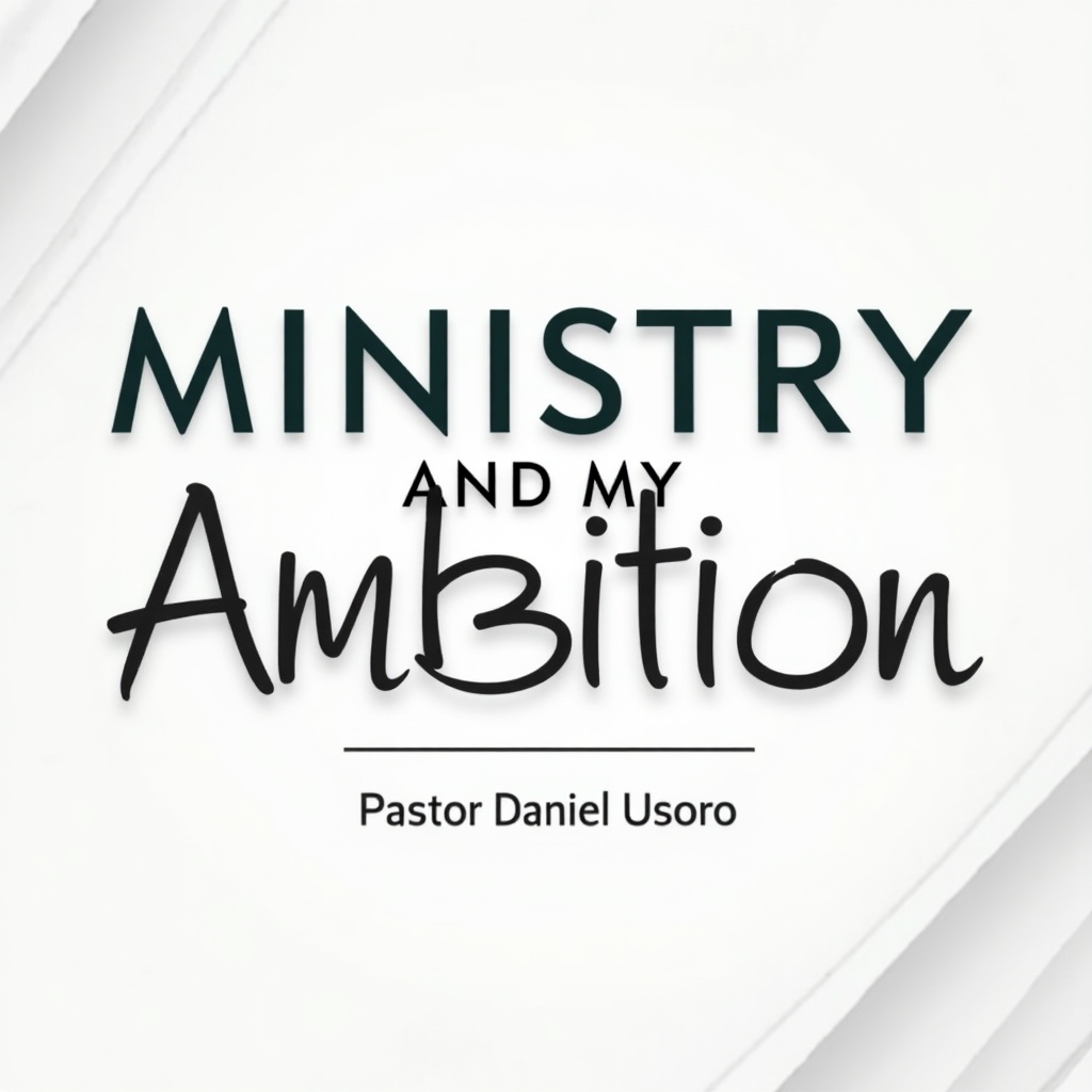 Ministry and my Ambition