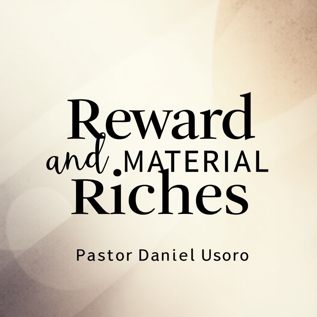 Reward and Material Riches